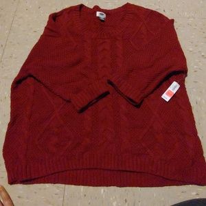 Old Navy red sweater